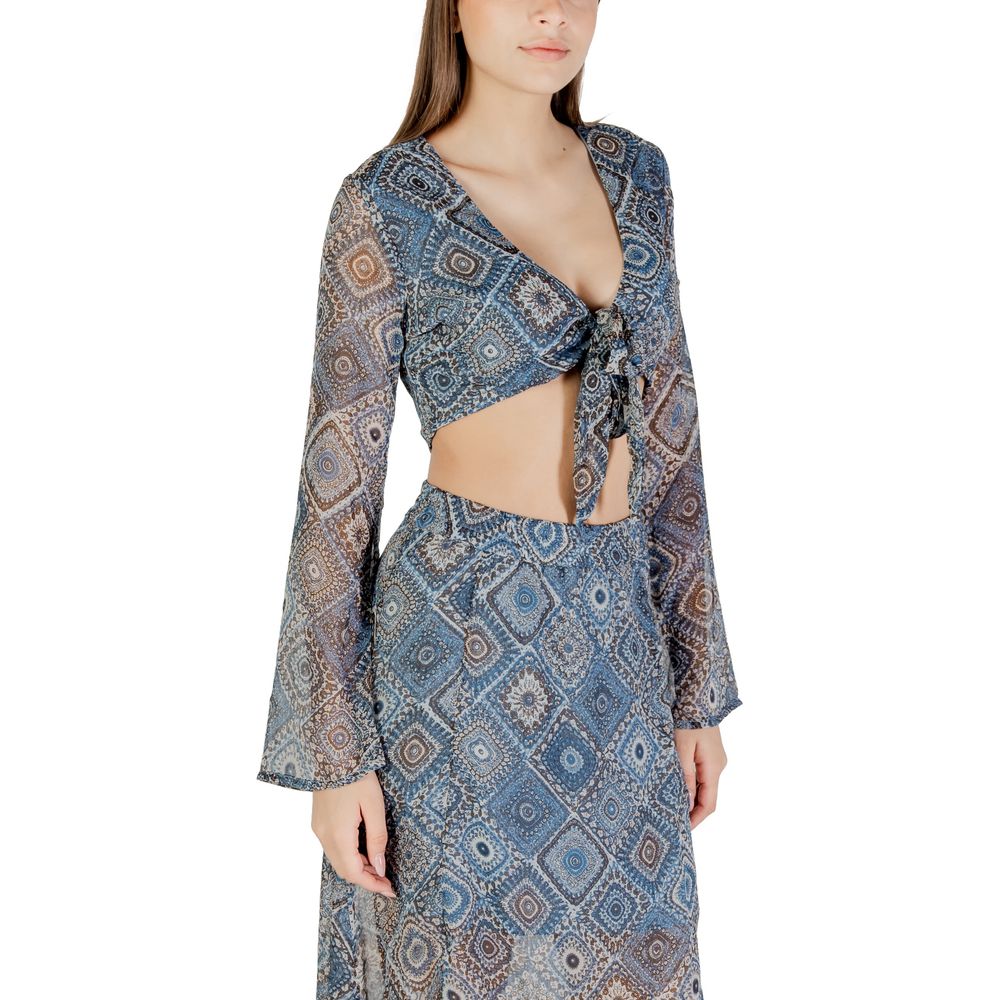 Only Blaues Oberteil aus recyceltem Polyester – Bild 3