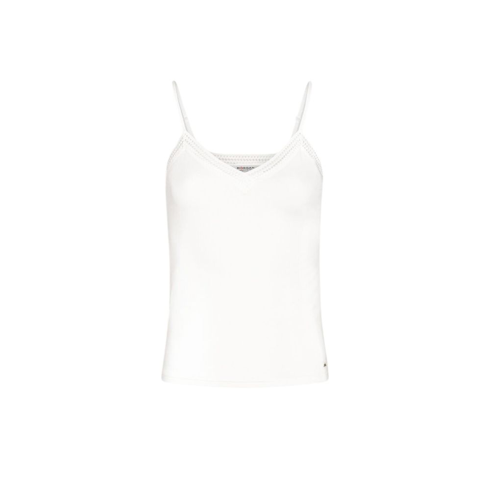 Morgan De Toi Tanktops aus Viskose in Creme