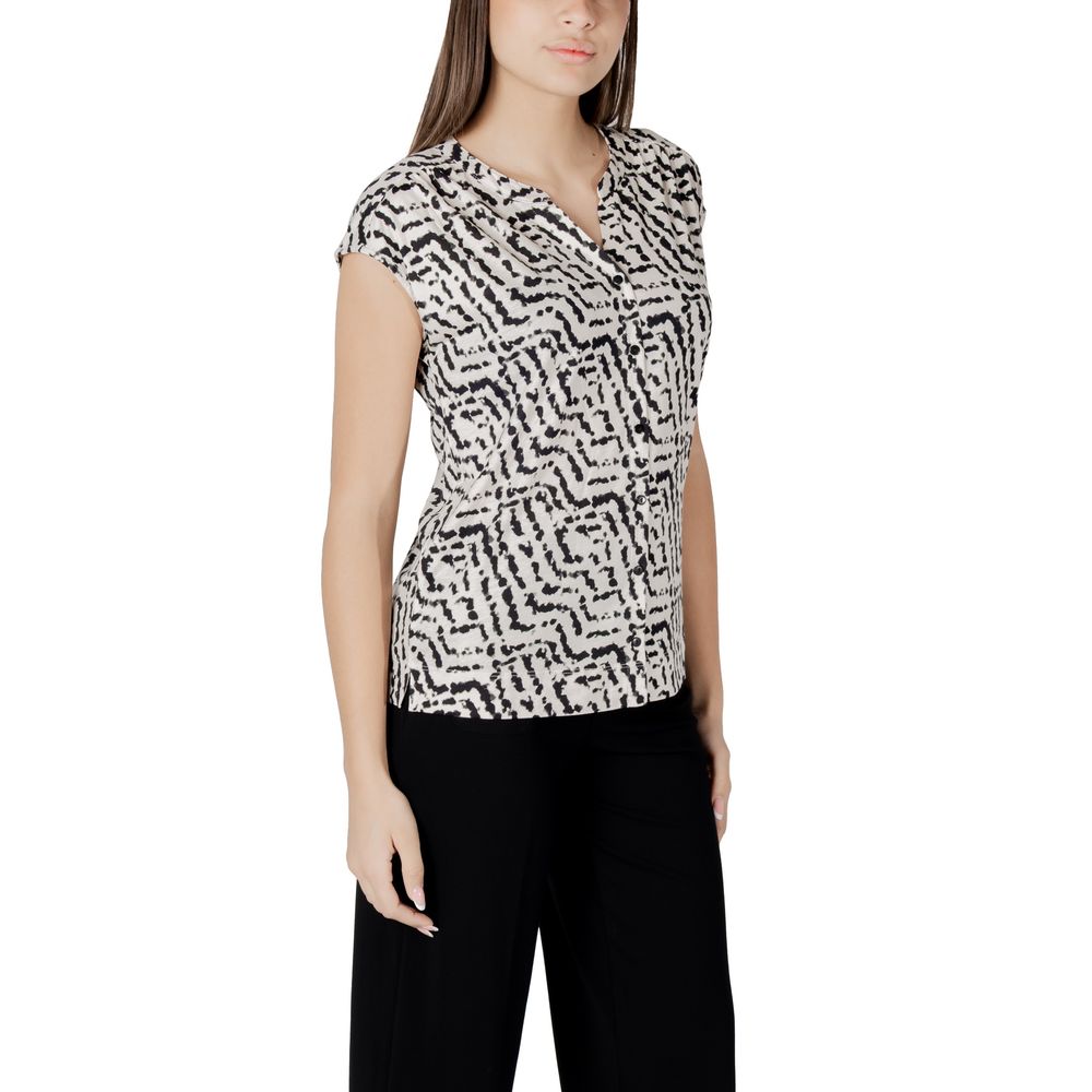 Street One T-Shirt aus cremefarbener Baumwolle – Bild 3