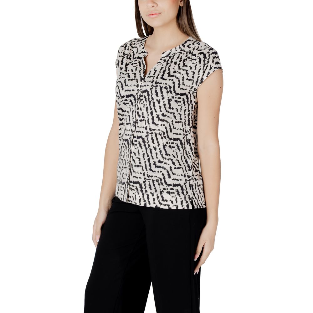 Street One T-Shirt aus cremefarbener Baumwolle – Bild 4