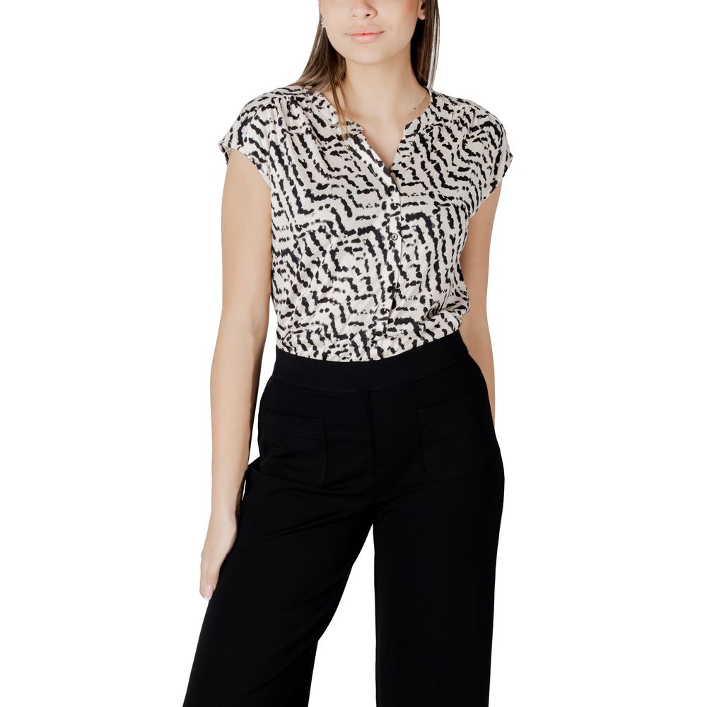 Street One T-Shirt aus cremefarbener Baumwolle – Bild 5