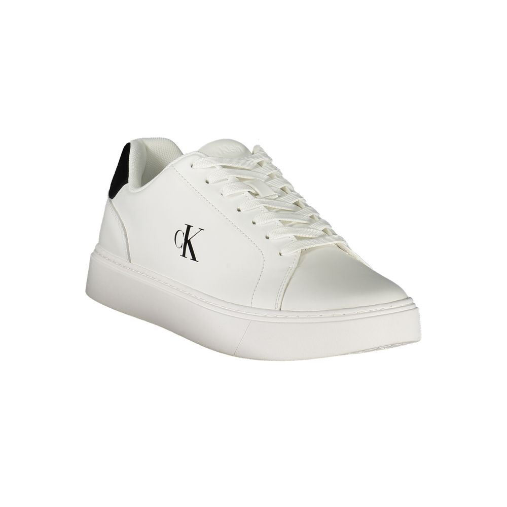 Calvin Klein Weißes Leder Herren Sneaker – Bild 2
