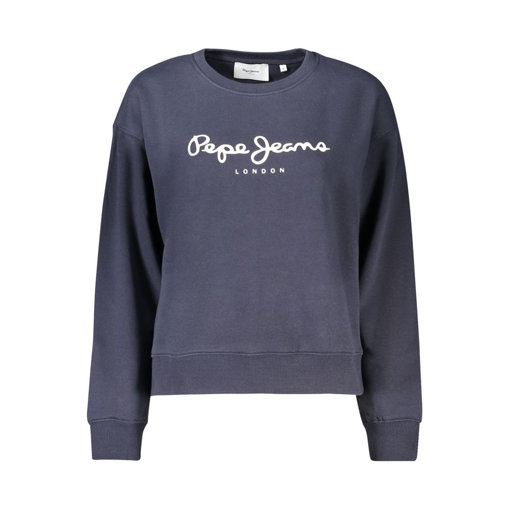 Pepe Jeans Blaues Baumwoll-Sweatshirt
