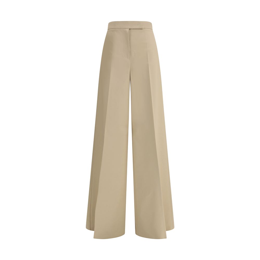Max Mara Beigefarbene Baumwoll-Chinos