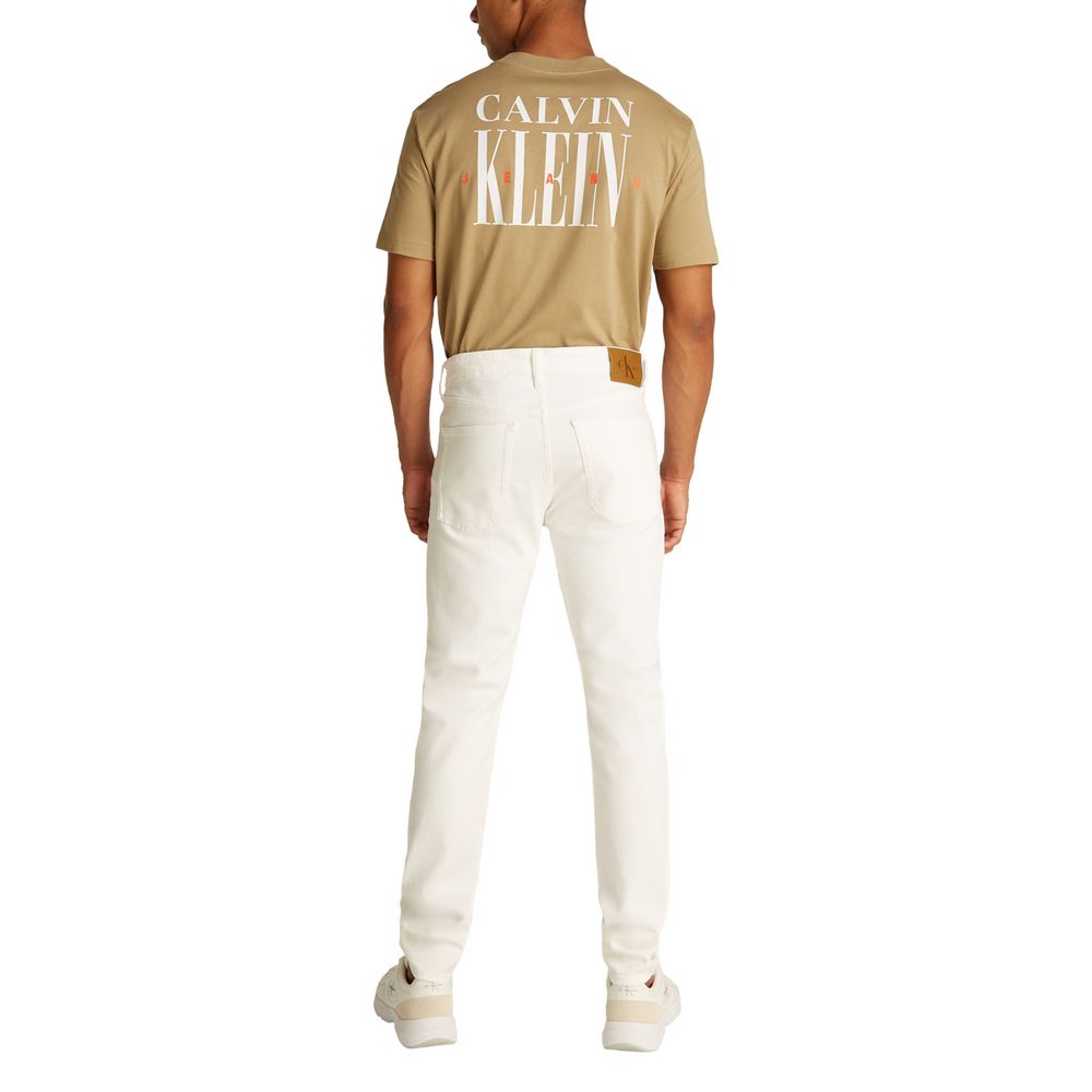 Calvin Klein Jeans Weiße Skinny Jeans aus Baumwolle – Bild 2