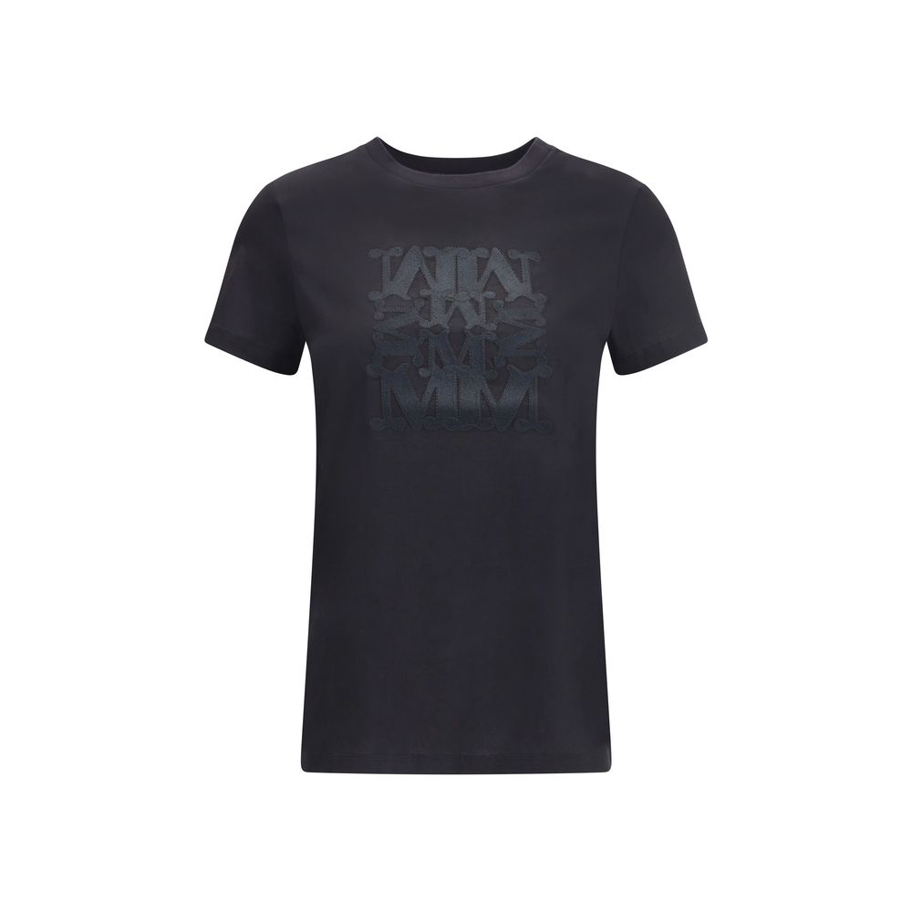 Max Mara Schwarzes Baumwoll-T-Shirt