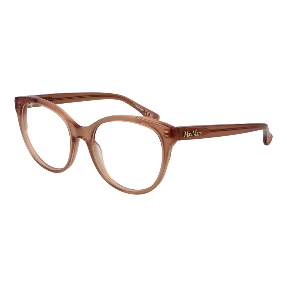 Max Mara Brillenrahmen aus braunem Acetat
