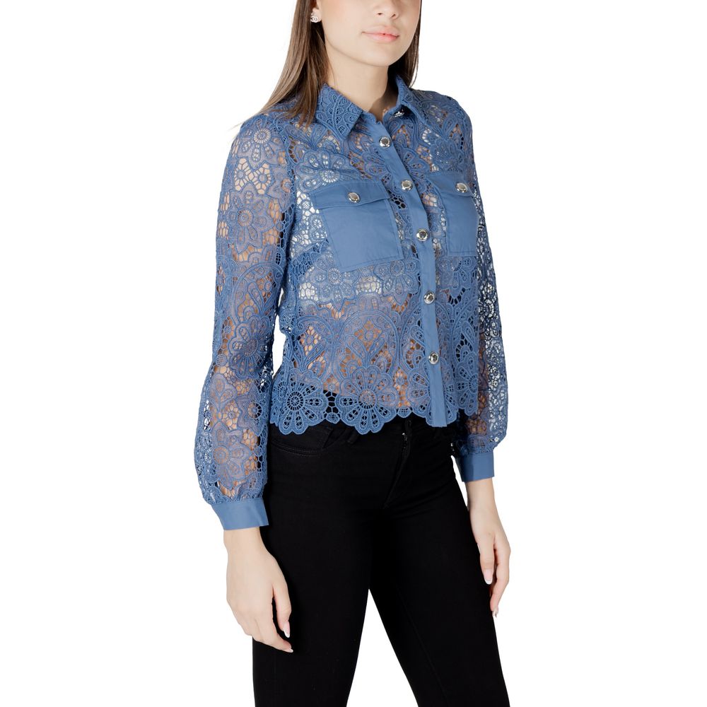 Morgan De Toi Blaue Polyester-Bluse – Bild 3