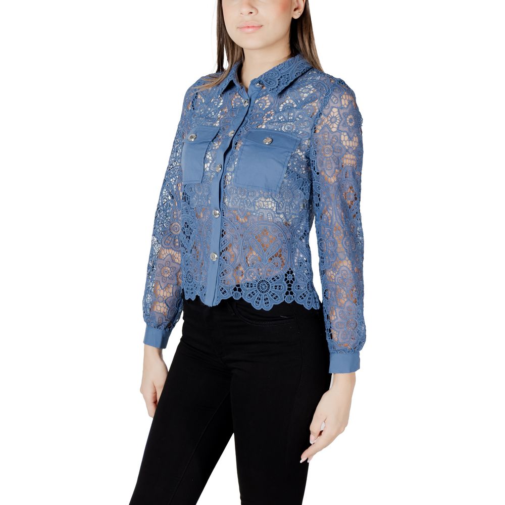 Morgan De Toi Blaue Polyester-Bluse – Bild 4