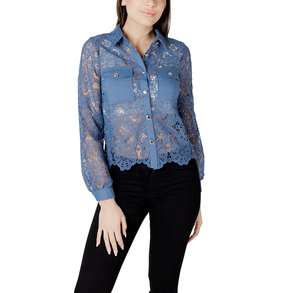 Morgan De Toi Blaue Polyester-Bluse – Bild 5