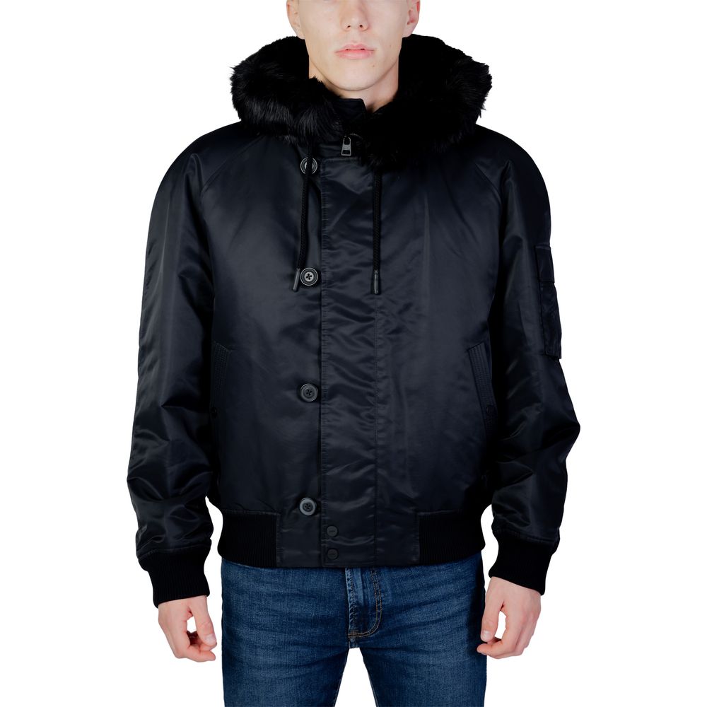 Hugo Boss Schwarze Bomberjacke aus Polyamid