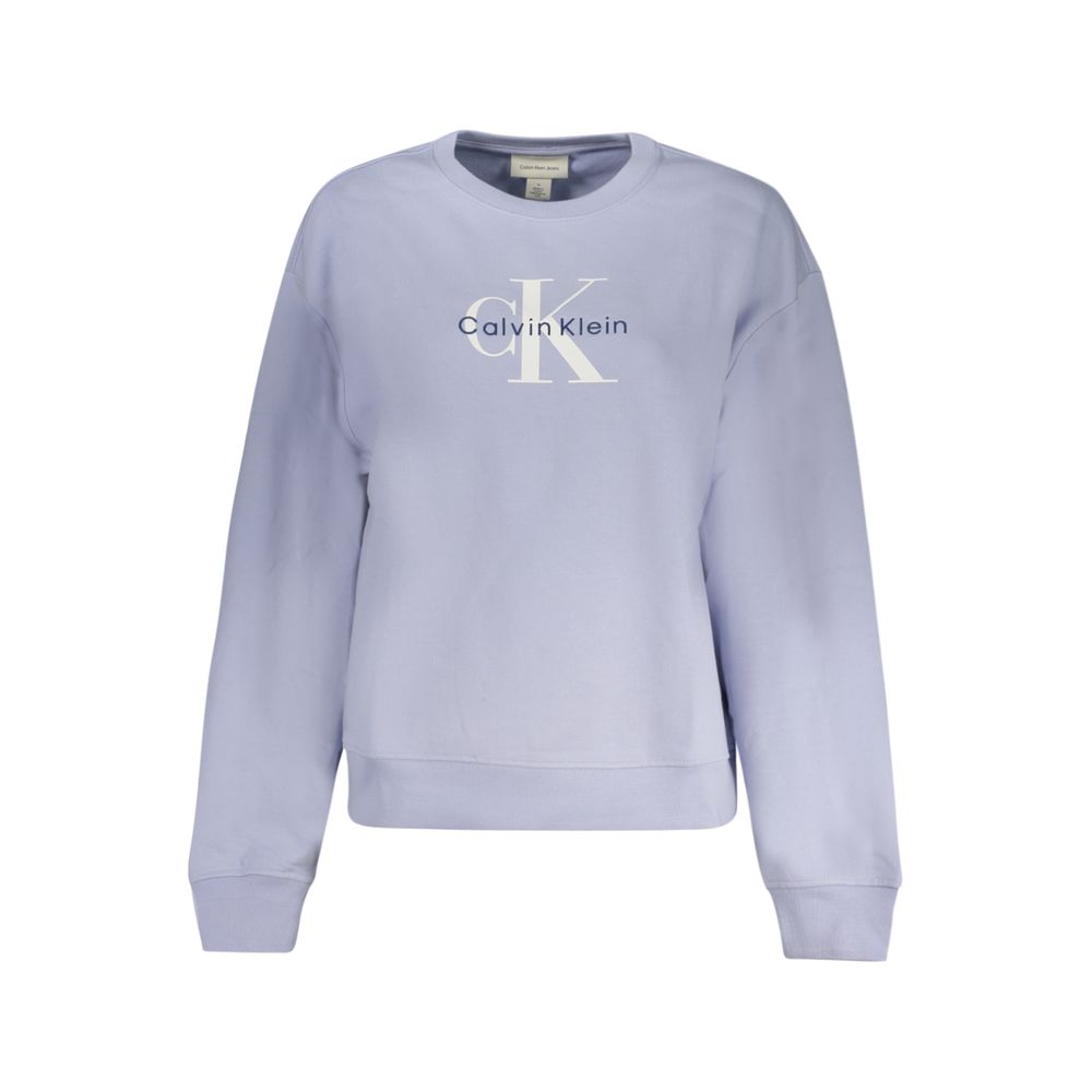 Calvin Klein Baumwoll-Sweatshirt in Violett