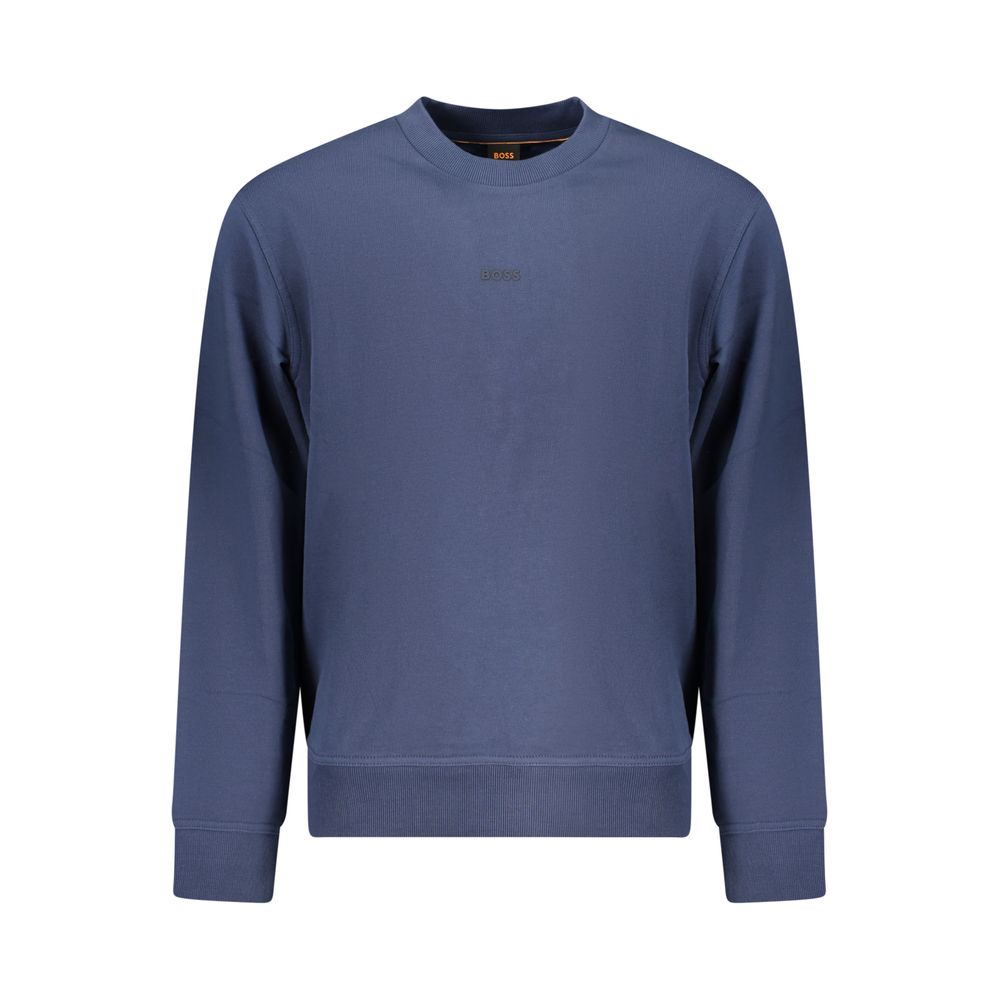 Hugo Boss Baumwoll-Sweatshirt in Blau