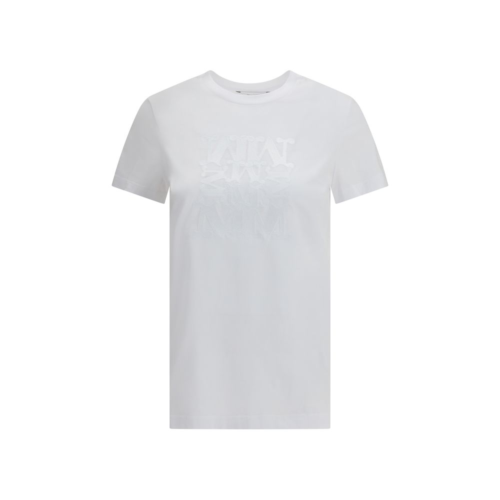 Max Mara Baumwoll-T-Shirt in Reinweiß