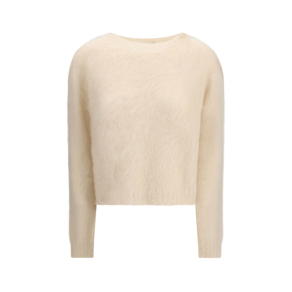 Max Mara Beiger Polyamid-Sweater