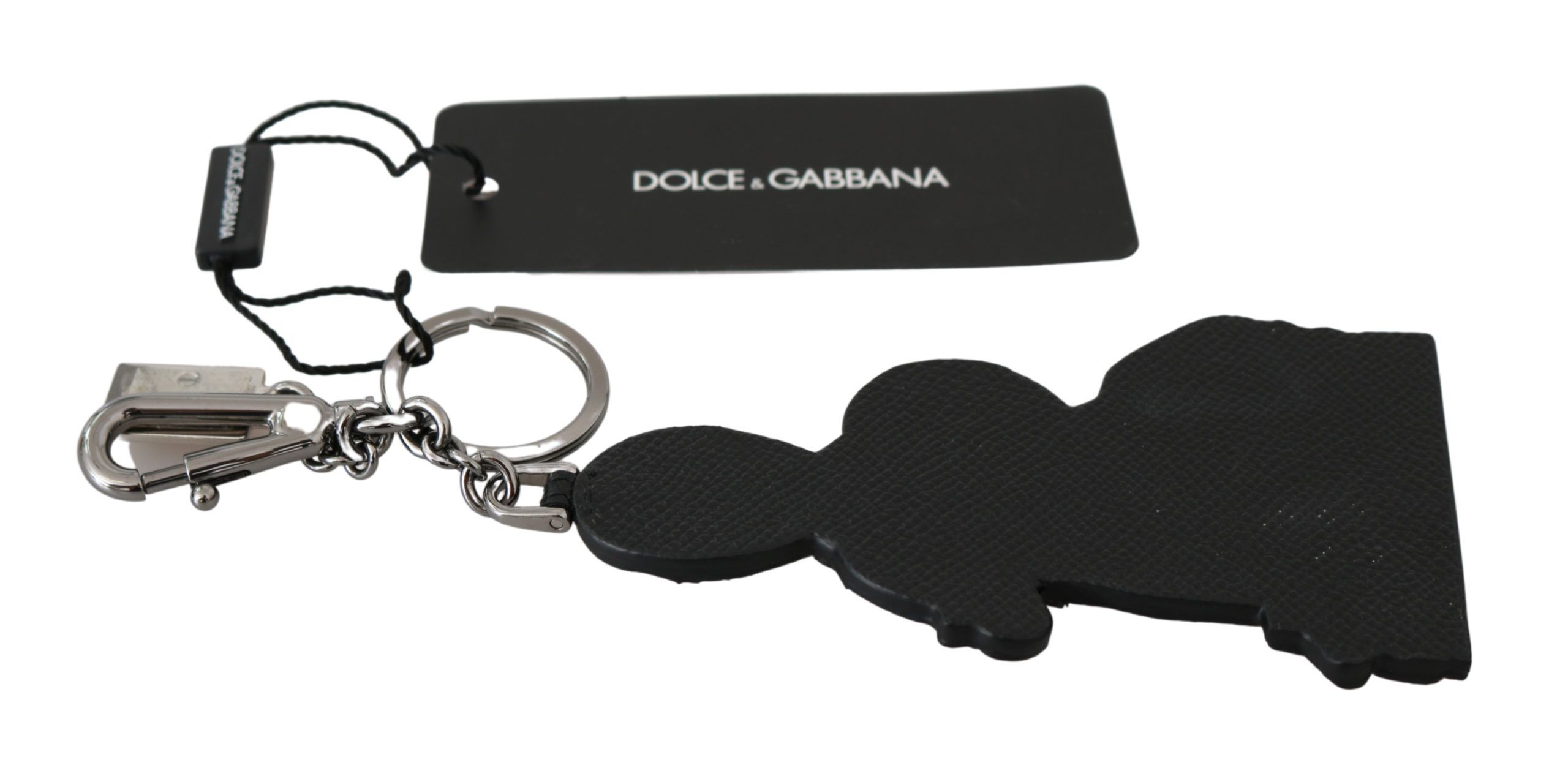 Dolce & Gabbana Leder Dominico Stefano #DGFAMILY Logo-Schlüsselanhänger – Bild 2