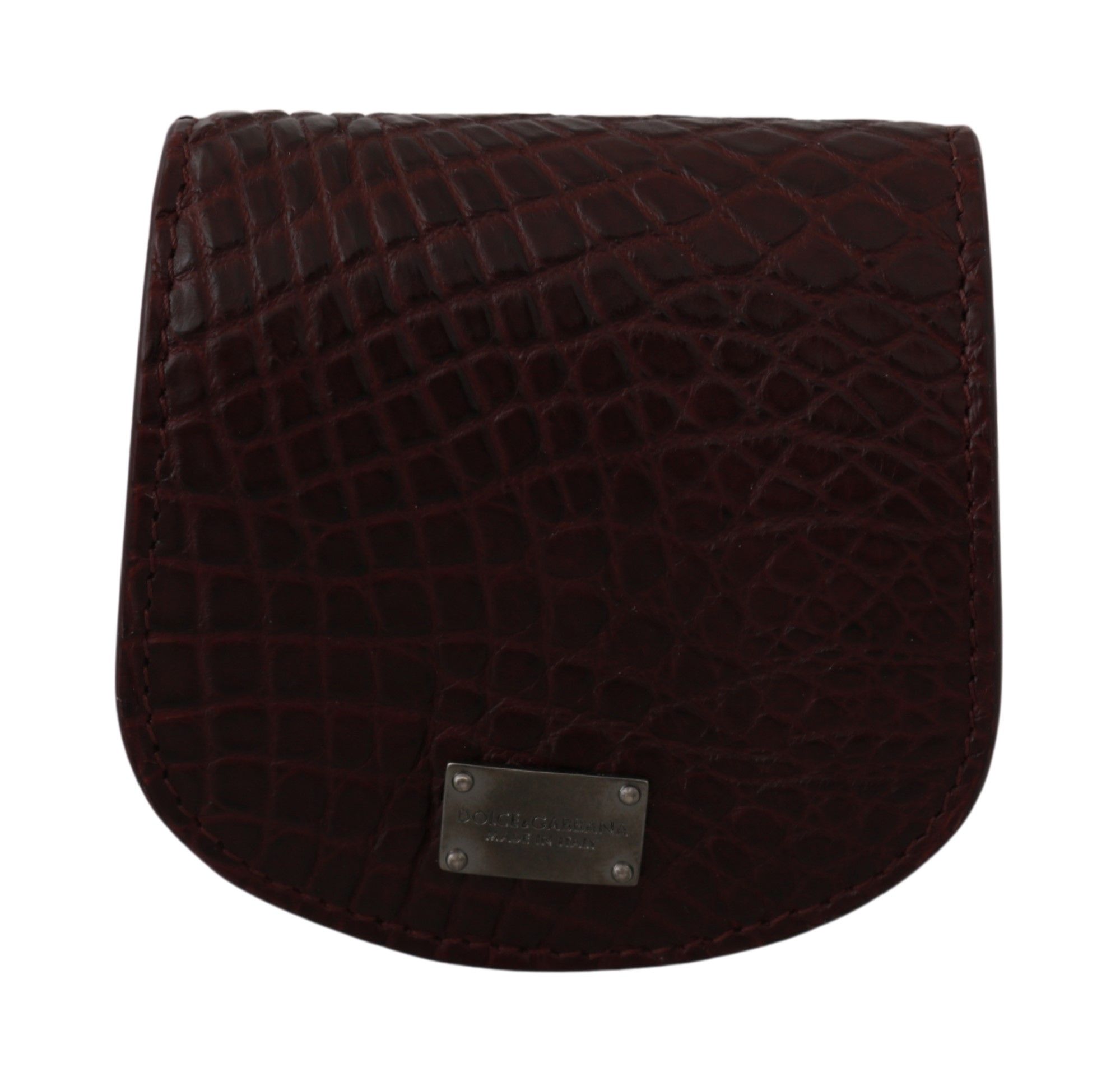 Dolce & Gabbana Brauner Exotenhaut-Taschenkondom-Etui-Halter