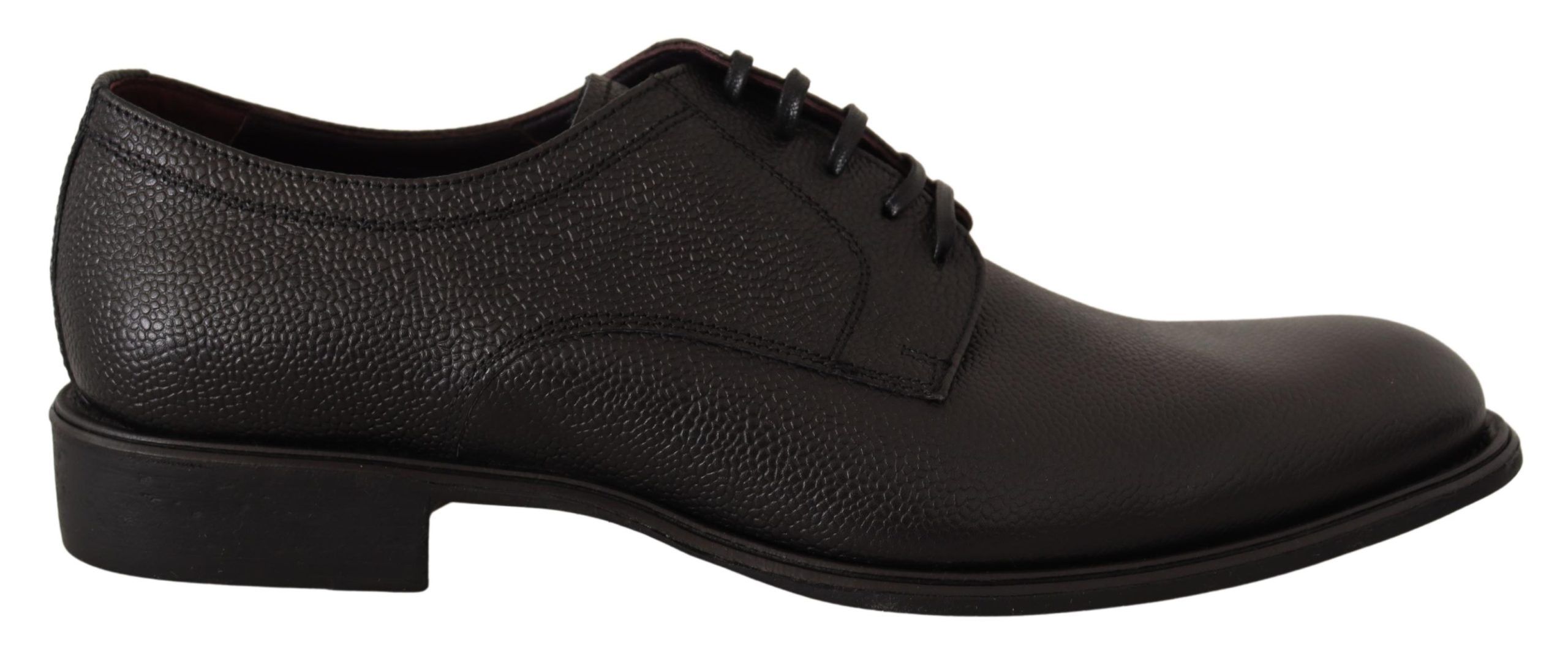 Dolce & Gabbana Schwarze Lederschnürschuhe für Herren Formaler Derby
