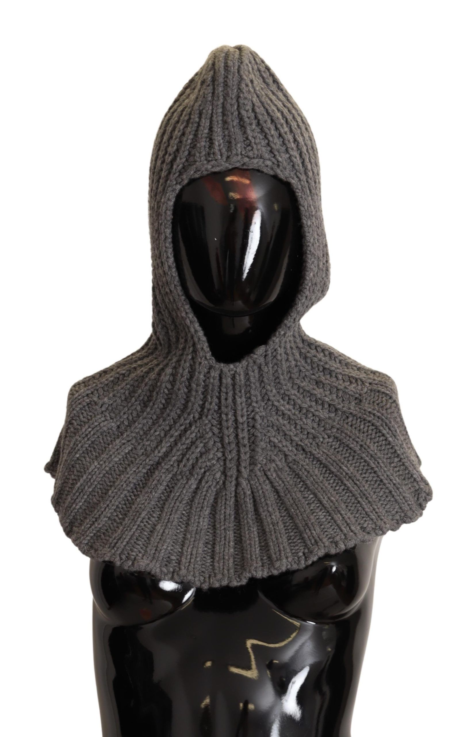 Dolce & Gabbana Grau 100% Kaschmir gestrickt Wrap One Size Schal