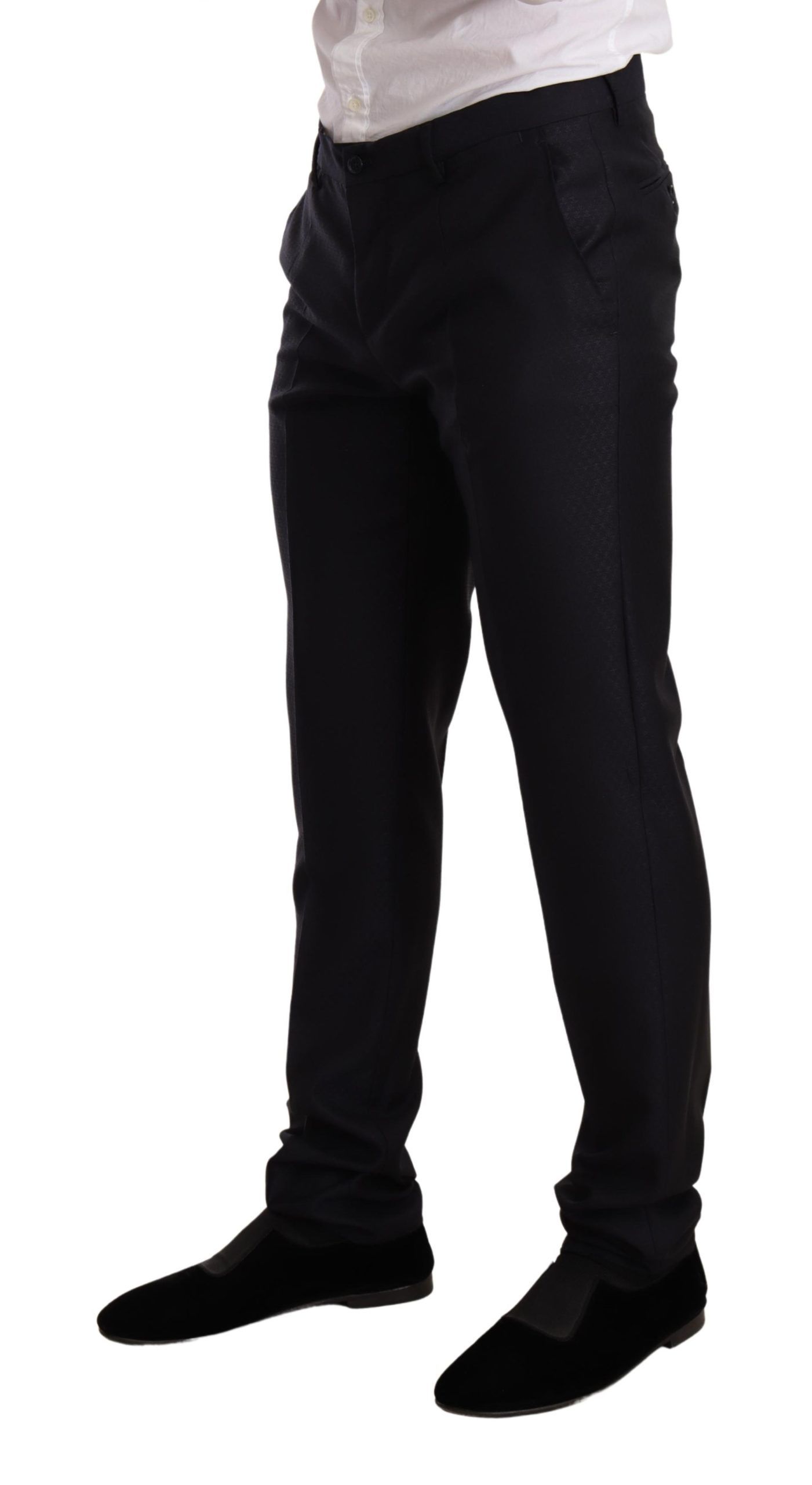 Dolce & Gabbana Blau gemustert MARTINI SLIM FIT 2 Stück Anzug – Bild 7