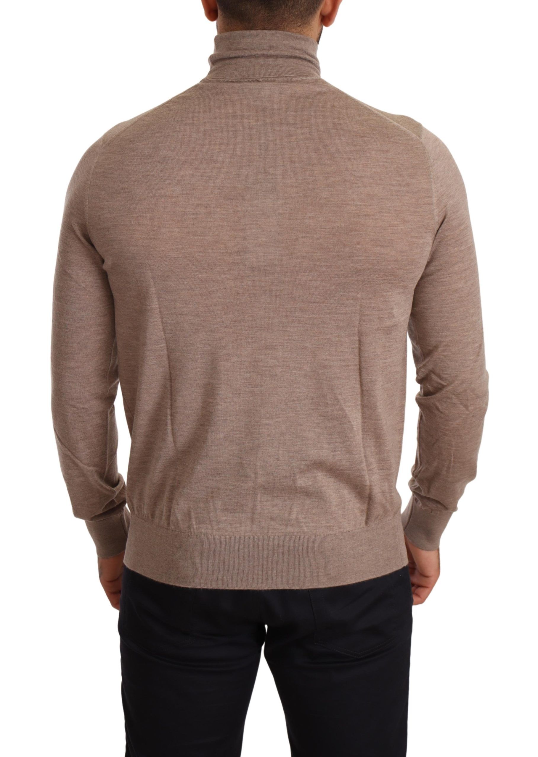 Dolce & Gabbana Brauner Kaschmir-Rollkragenpullover – Bild 3