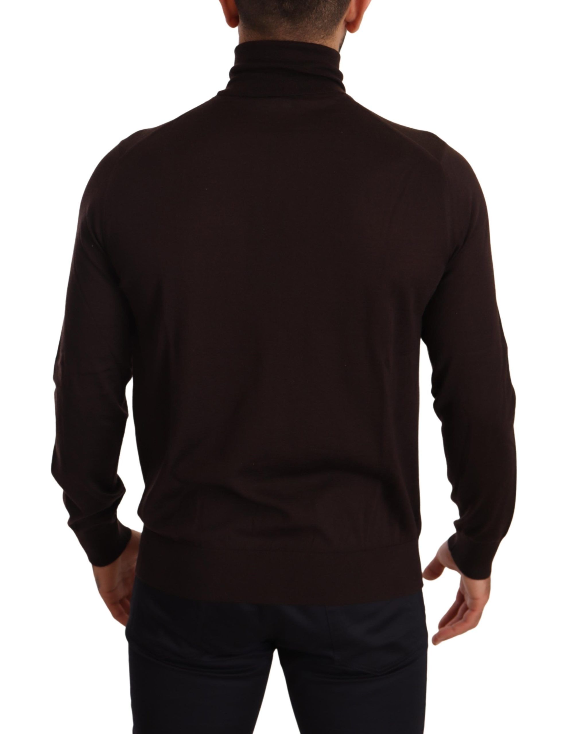 Dolce & Gabbana Brauner Kaschmir-Rollkragenpullover – Bild 3