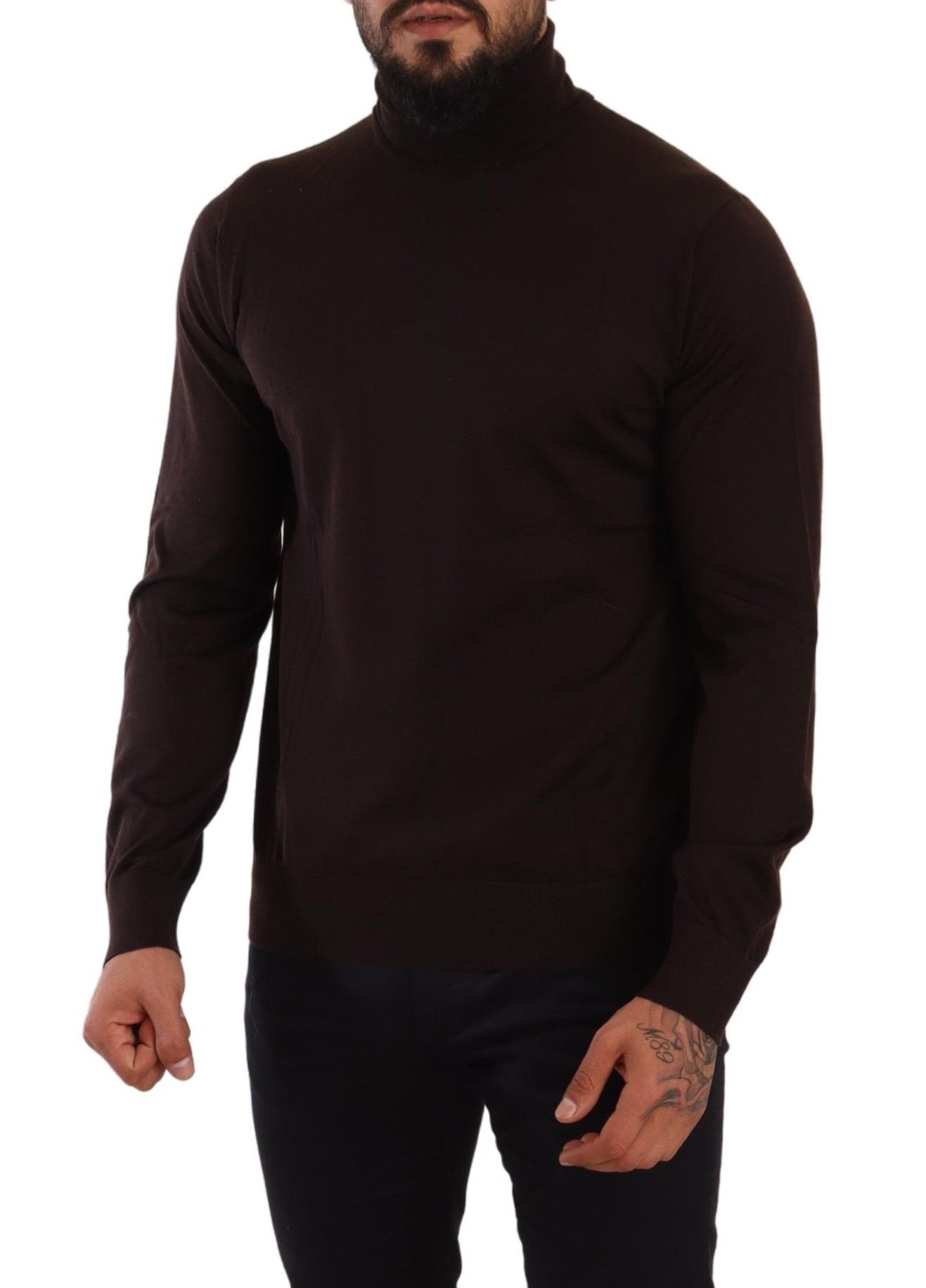 Dolce & Gabbana Brauner Kaschmir-Rollkragenpullover – Bild 5