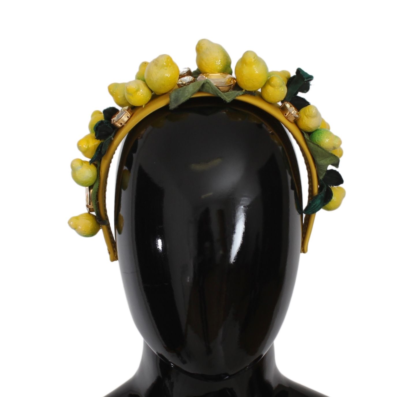 Dolce & Gabbana Gelbe Zitronen Sizilien Kristall Diadem Tiara Stirnband