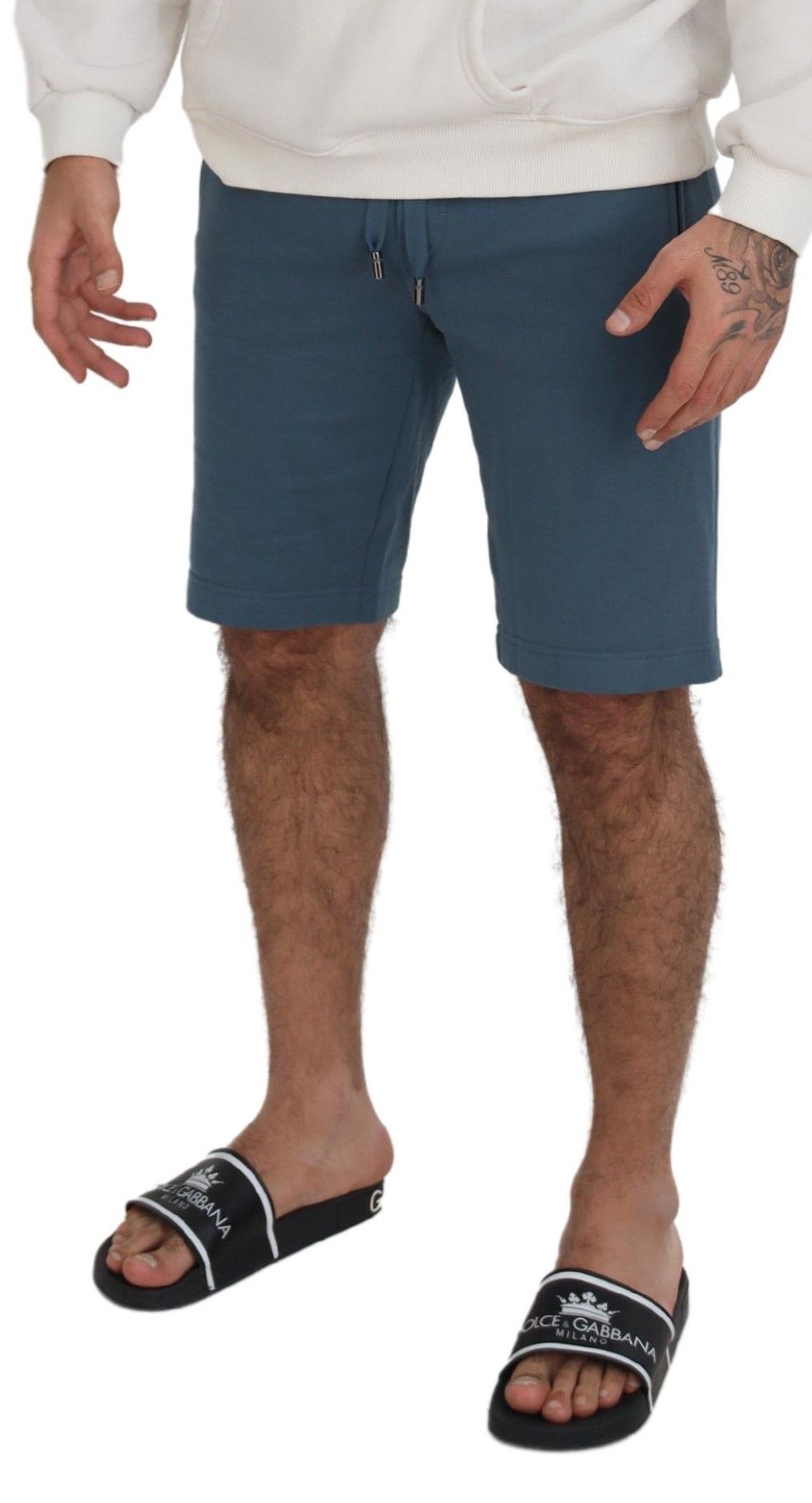 Dolce & Gabbana Blaue Baumwolle Bermuda Casual Herren Shorts – Bild 3