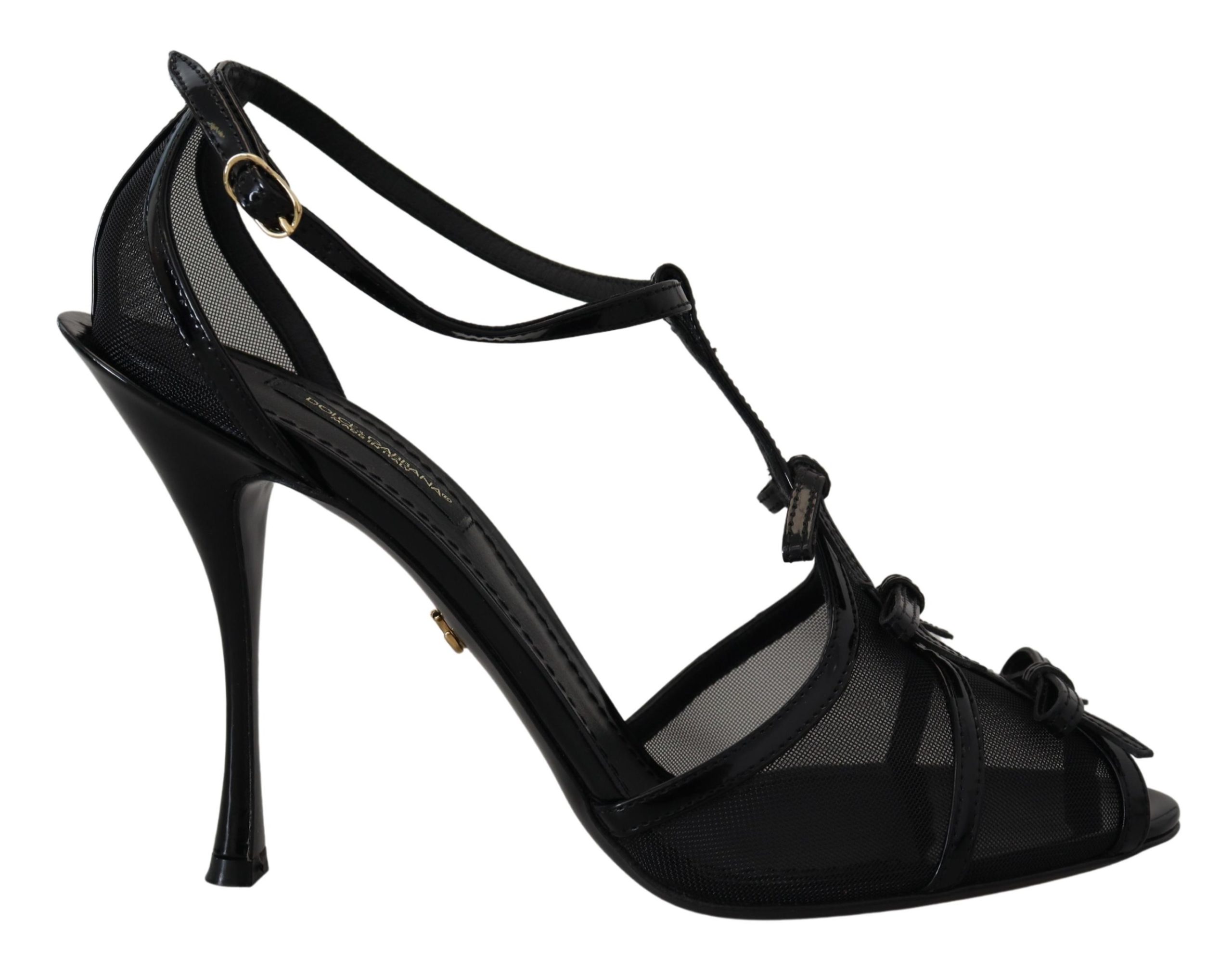 Dolce & Gabbana Schwarz Stiletto High Heels Sandalen Schuhe