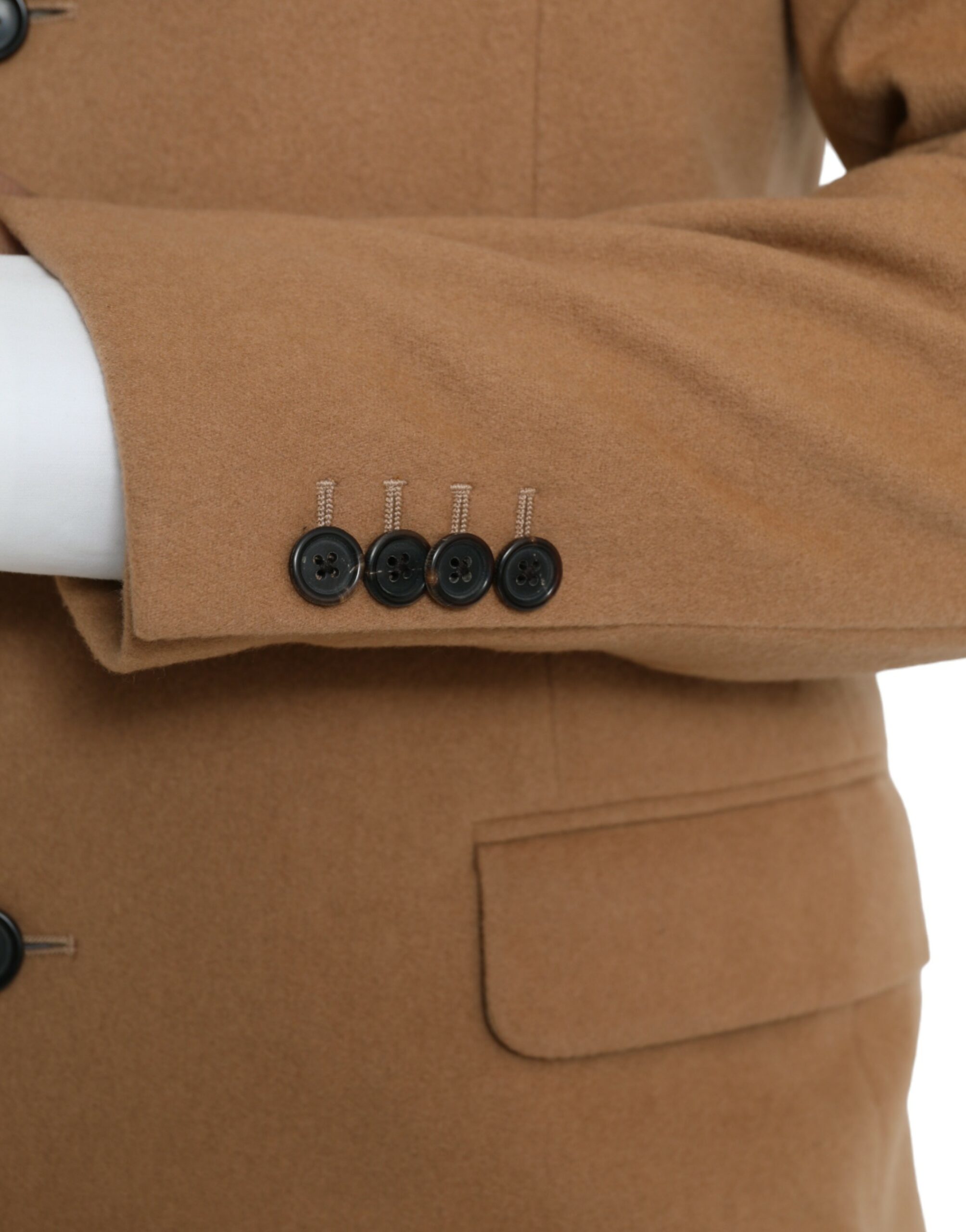 Prada Brauner Kaschmir 2 Stück einreihiger Anzug – Bild 6