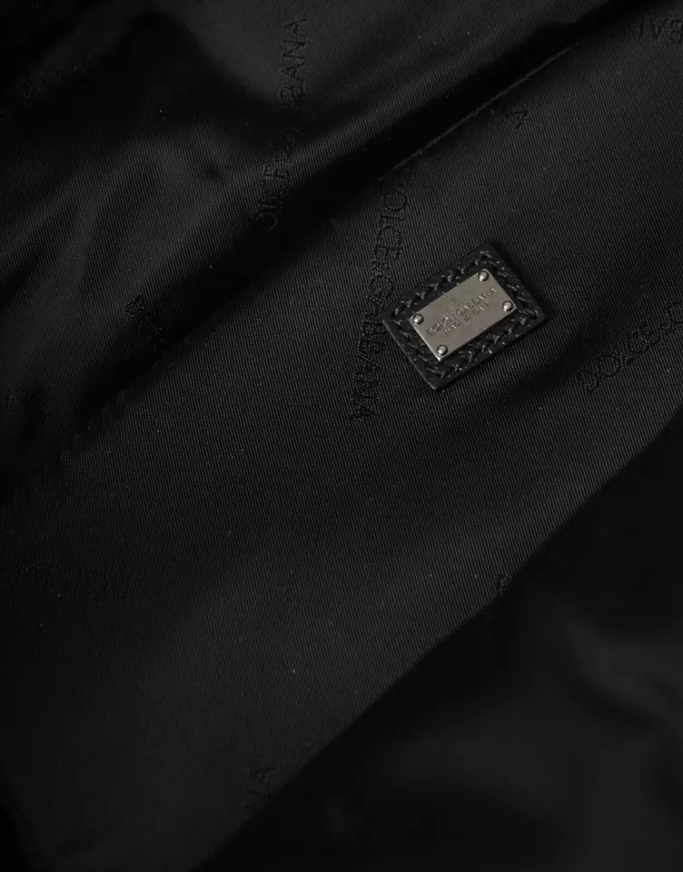 Dolce & Gabbana Blaues Nylon #DGFamily Patch Männer Rucksack Tasche – Bild 3