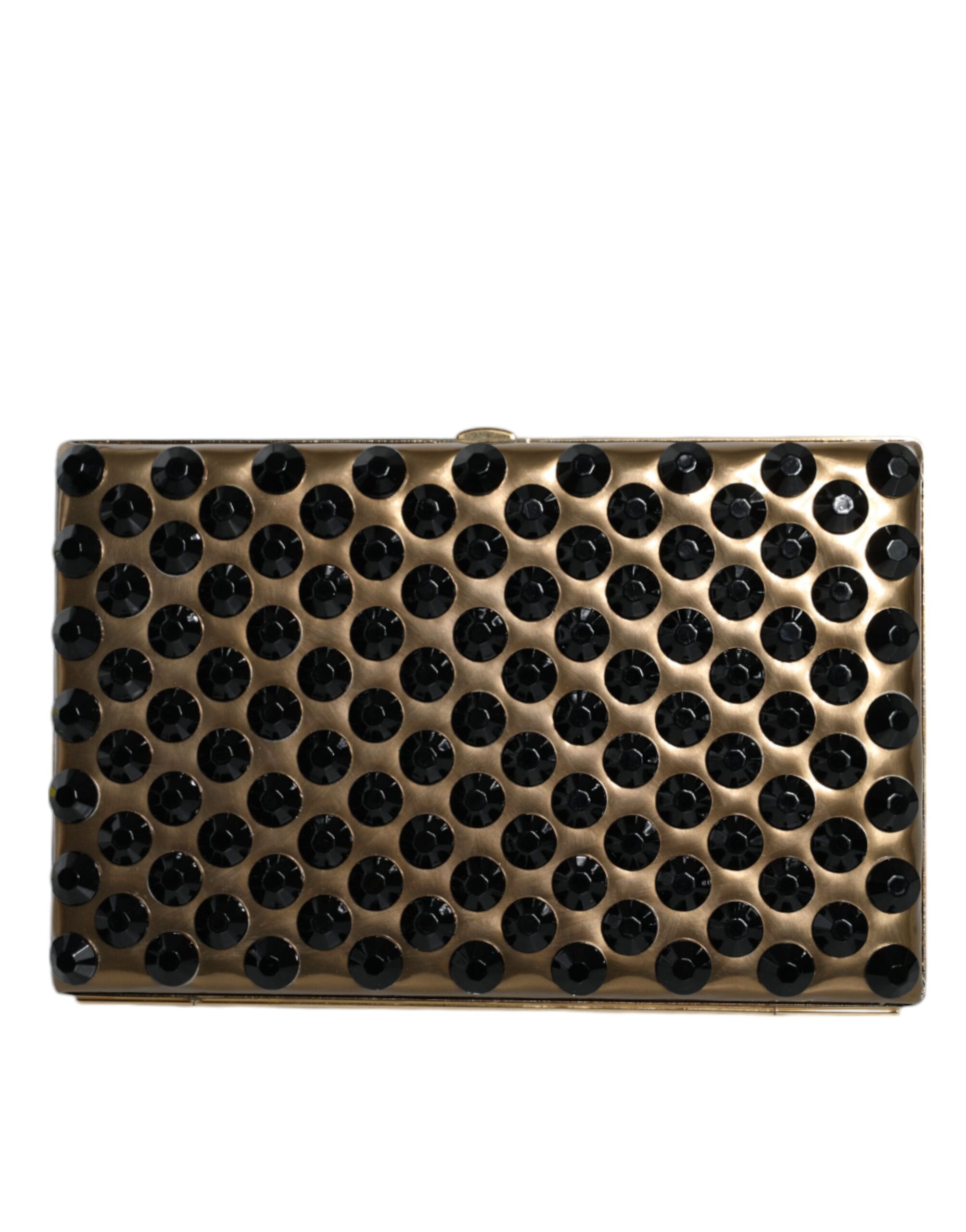 Dolce & Gabbana Gold Kristall Bifold Clutch Abend Party Frauen Geldbörse Tasche