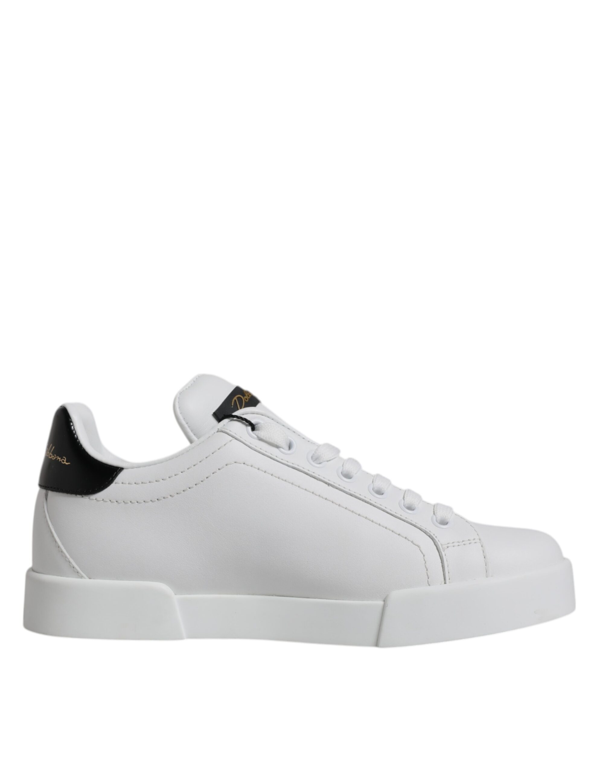 Dolce & Gabbana Weißes Leder Klassische Low Top Sneakers Schuhe