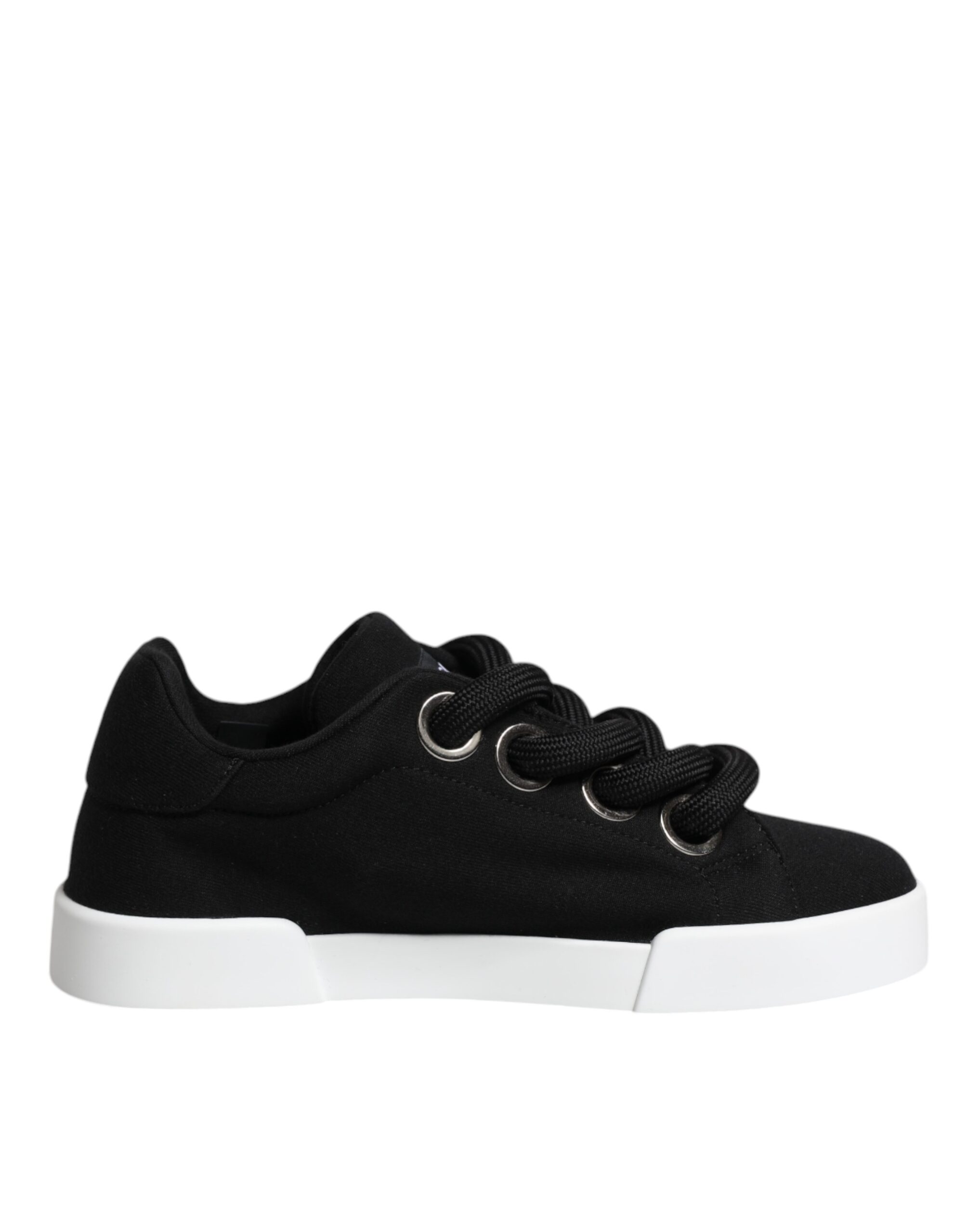 Dolce & Gabbana Schwarz Portofino Low Top Sneakers Schuhe