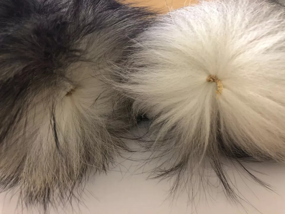 Dolce & Gabbana Brauner Fuchsschwanz Pelz Schal Hals Wrap Cover Kragen Schal – Bild 7