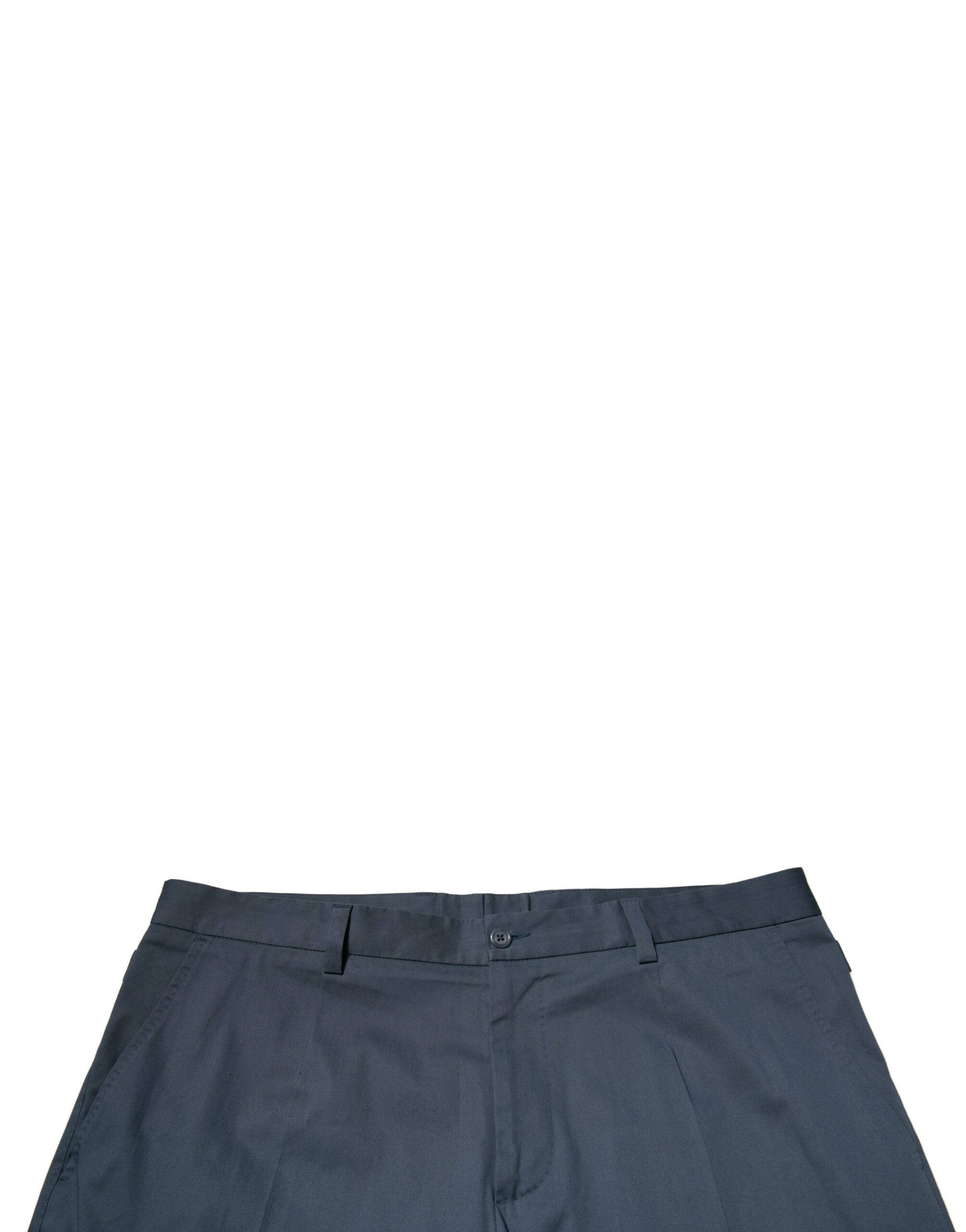 Dolce & Gabbana Blaue Baumwolle Herren Skinny Dress Pants – Bild 5