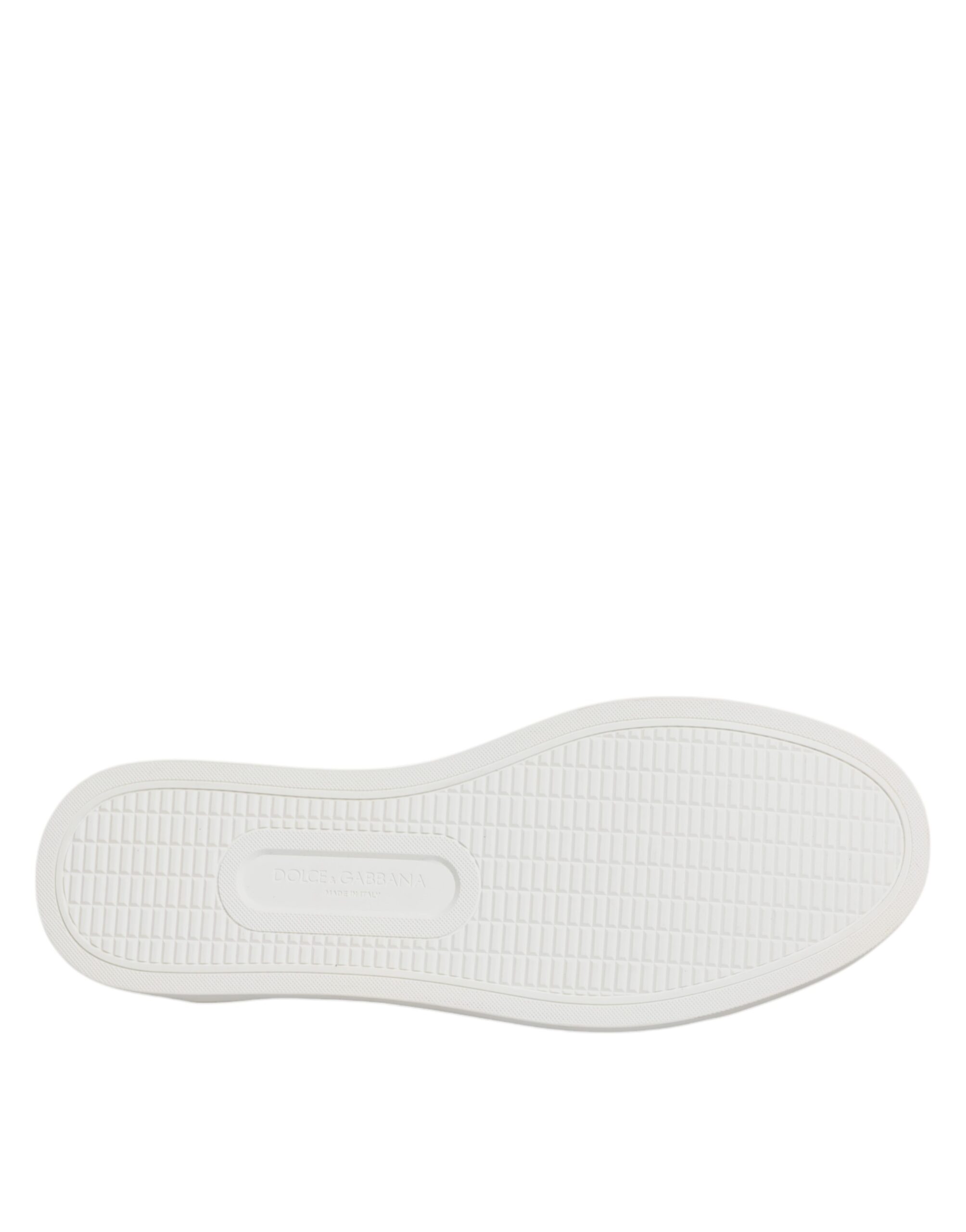 Dolce & Gabbana Braun Kalbsleder Pelz Leopard Sneakers Schuhe – Bild 8