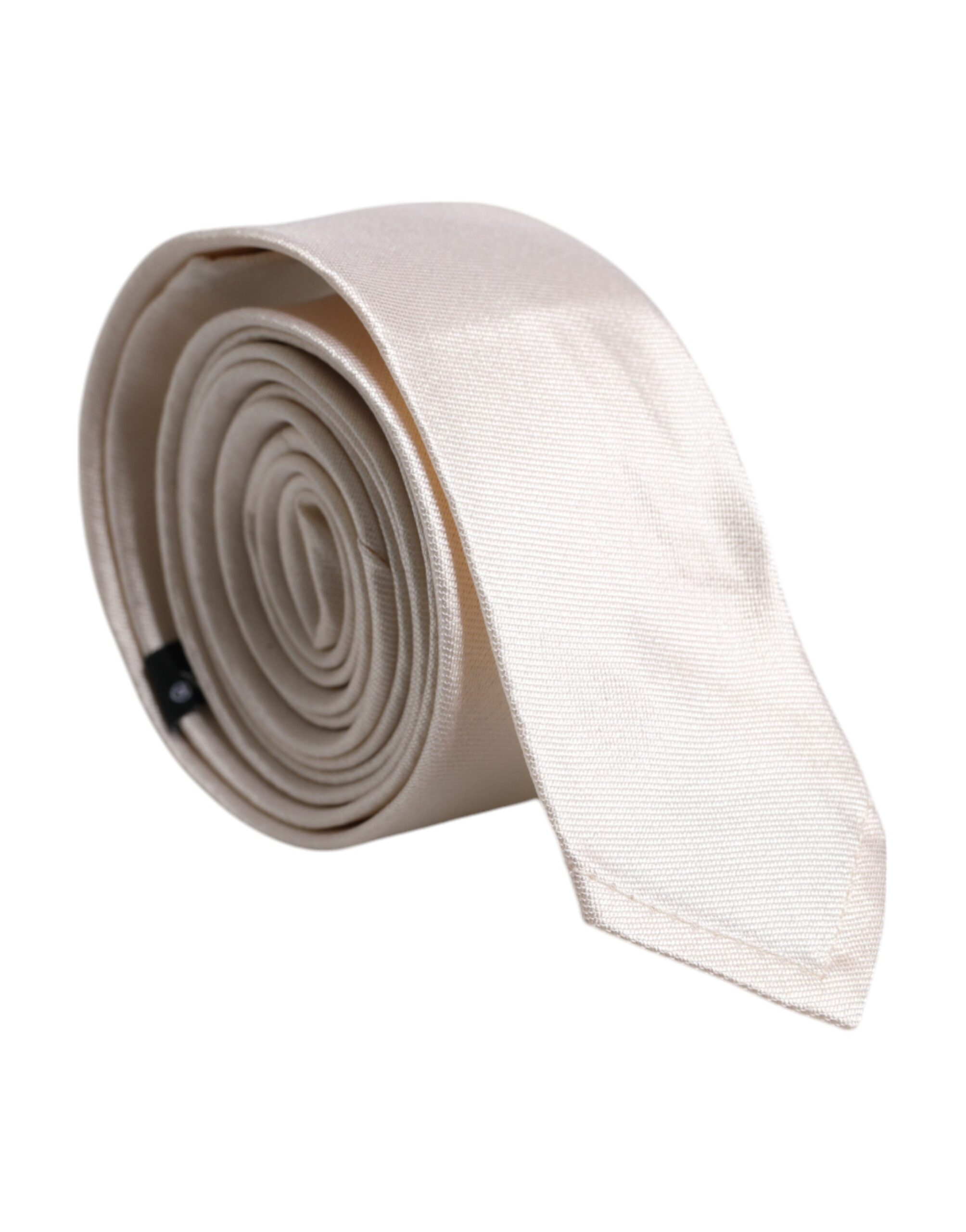 Dolce & Gabbana Weiße Seidenkrawatte, verstellbar