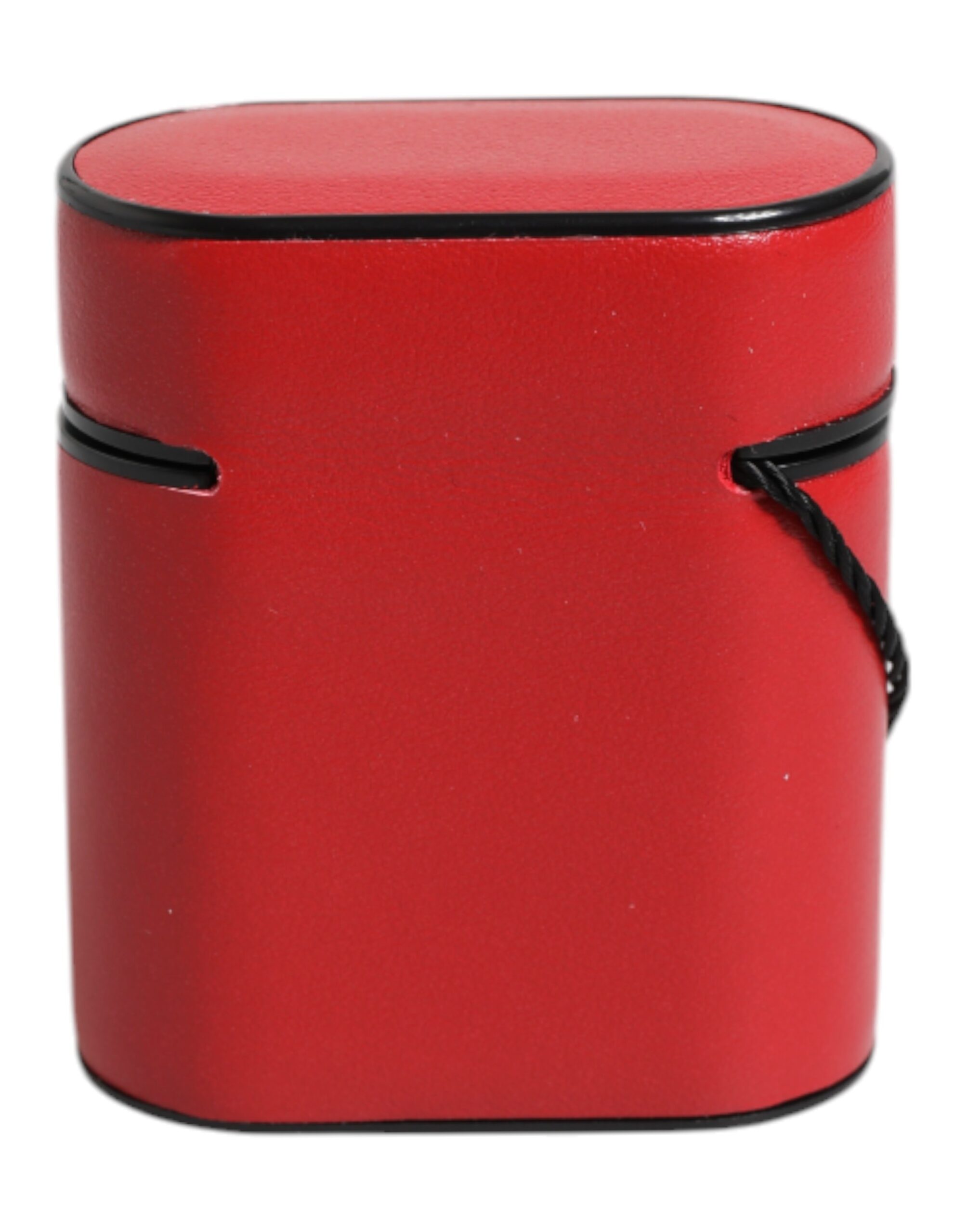 Dolce & Gabbana Rote Kalbsleder Logo Druck Flip Halter Airpods Fall – Bild 4