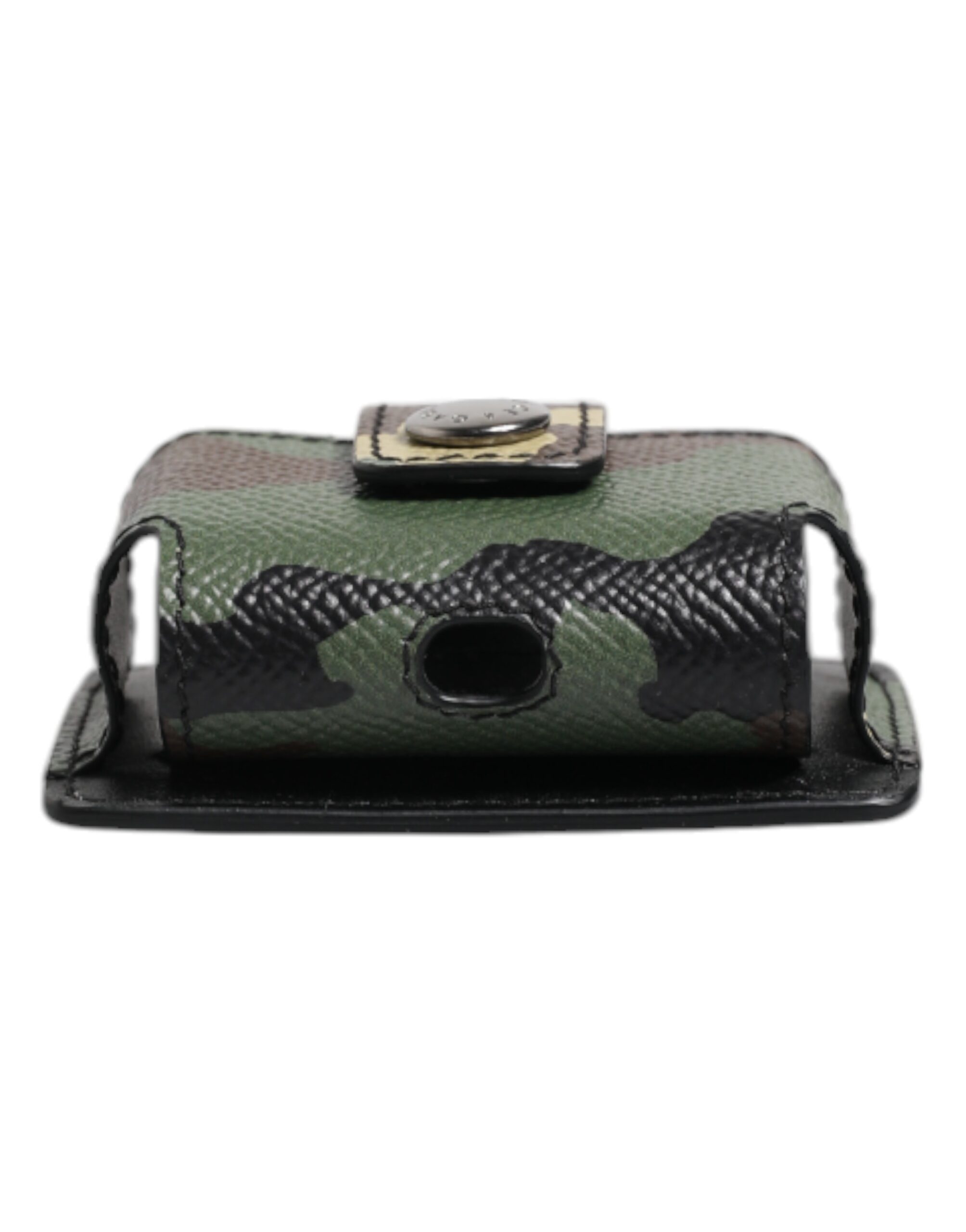 Dolce & Gabbana Multicolor Camouflage Leder Airpods Tasche – Bild 4