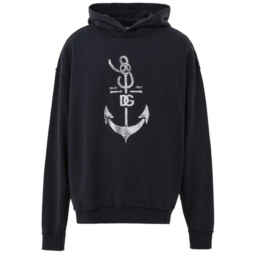 Dolce & Gabbana Blaues Baumwoll-Sweatshirt