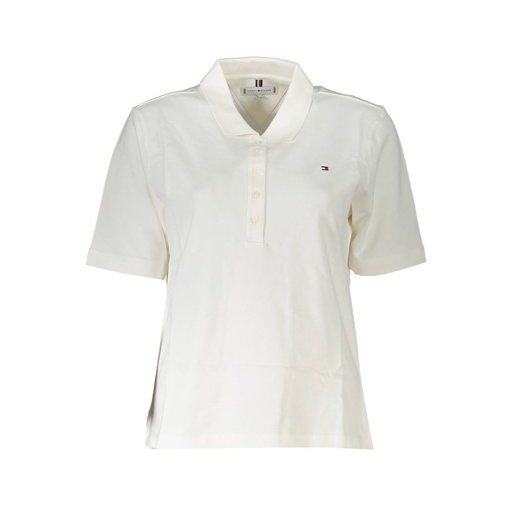 Tommy Hilfiger Weißes Baumwoll-Poloshirt