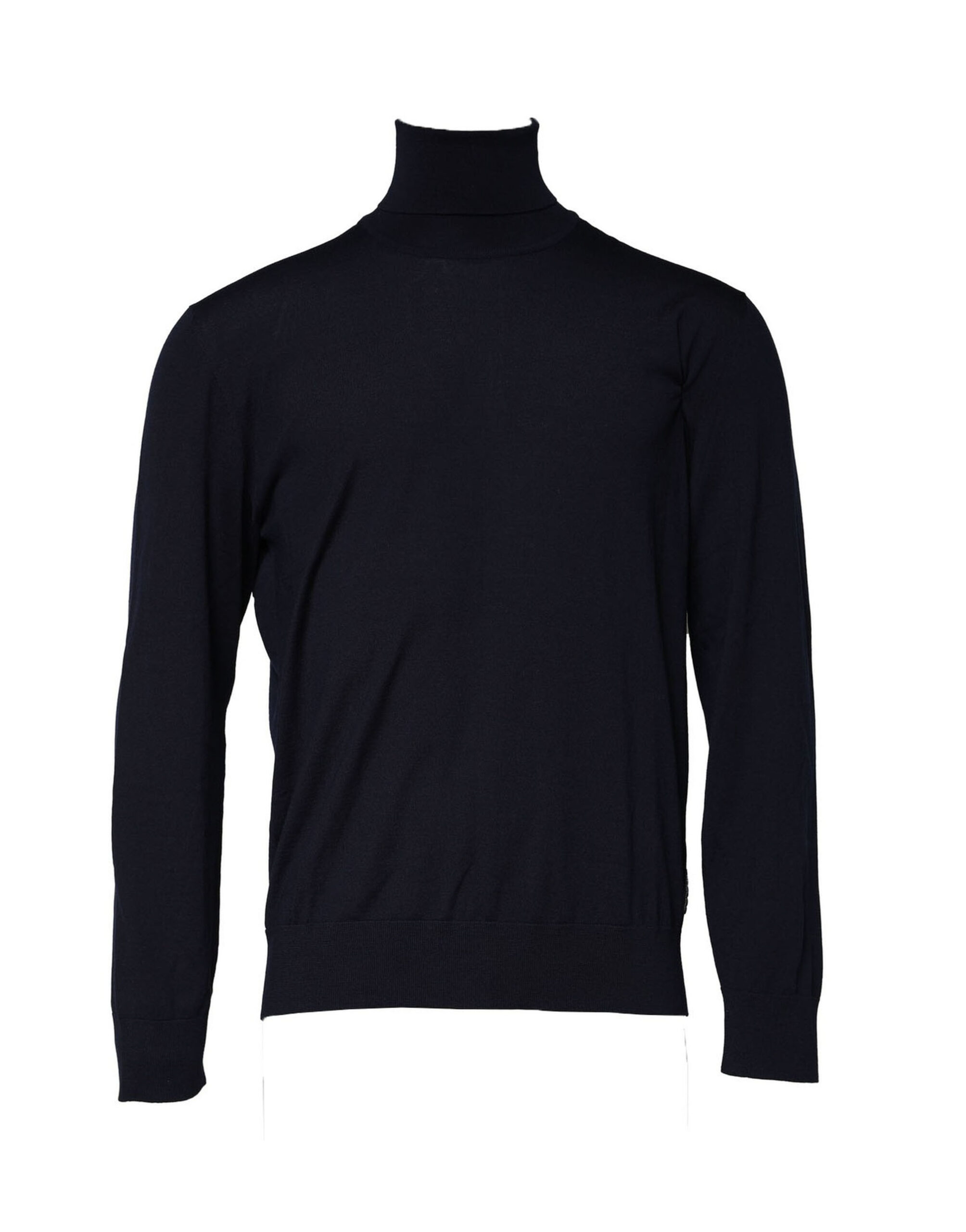 Dolce & Gabbana Blauer langärmeliger Rollkragenpullover