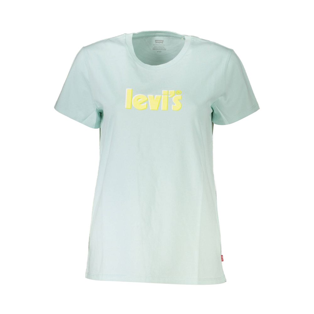 Levi's T-Shirt aus blauer Baumwolle für Frauen