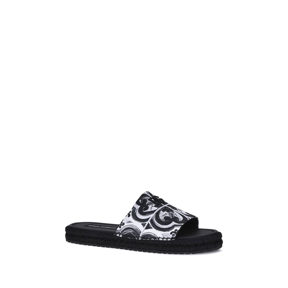 Dolce & Gabbana Schwarze Baumwoll-Espadrilles – Bild 2