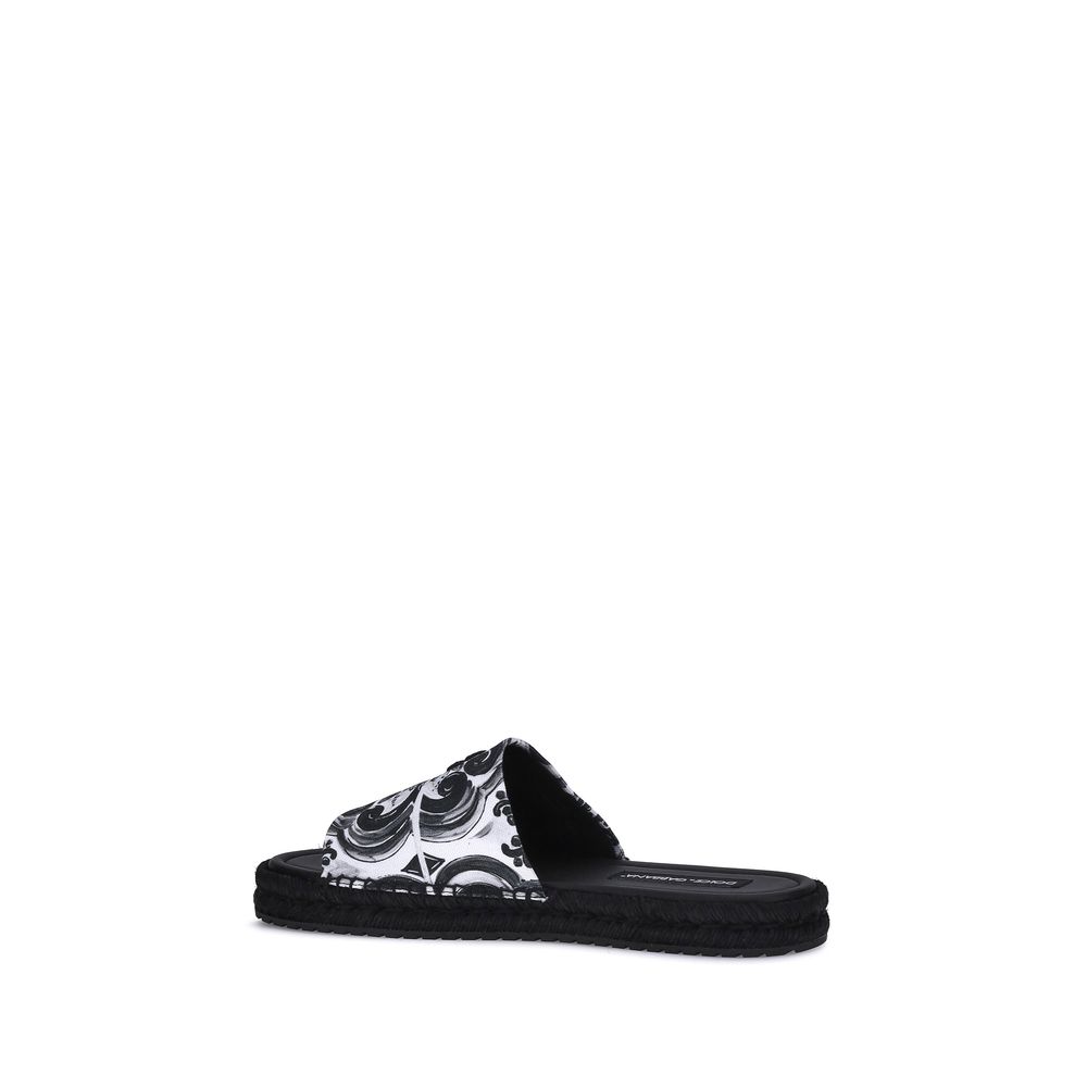 Dolce & Gabbana Schwarze Baumwoll-Espadrilles – Bild 3