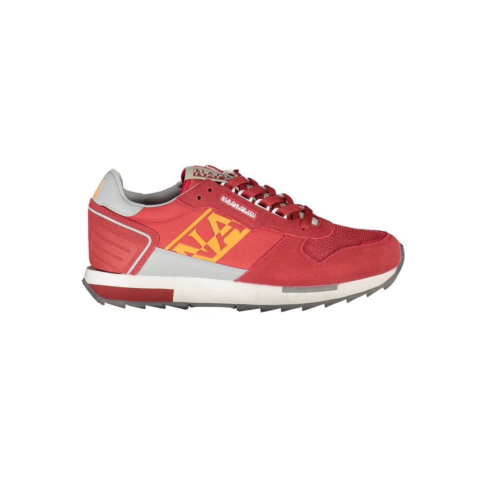 Napapijri Rote Leder Herren Sneaker