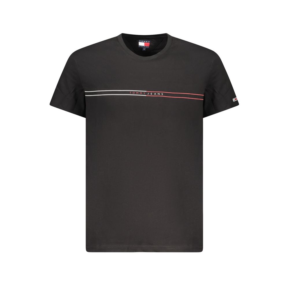 Tommy Hilfiger Schwarzes Baumwolle Männer T-Shirt