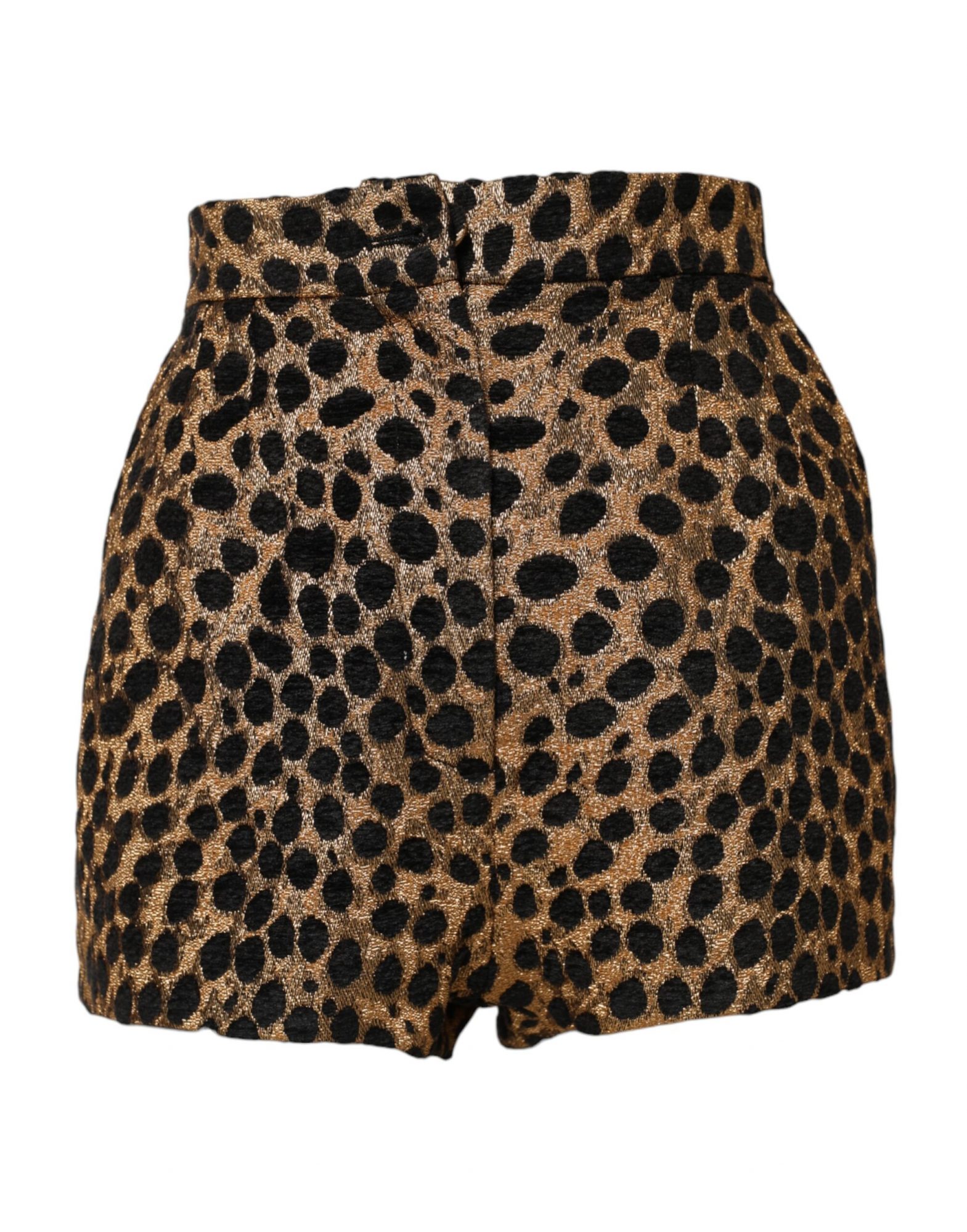 Dolce & Gabbana Braune Leoparden-Hotpants mit hoher Taille Shorts